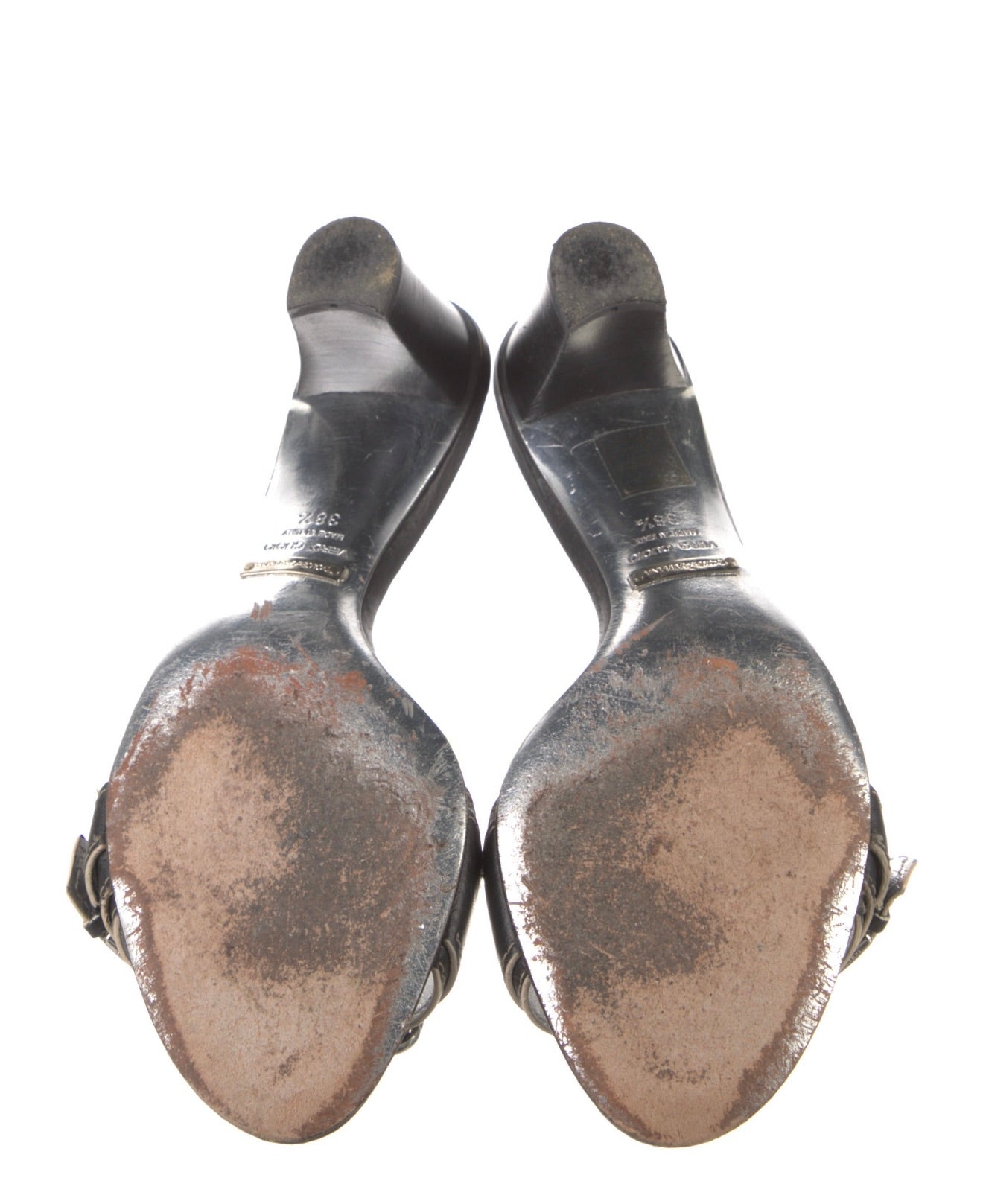 Dolce & Gabbana Leather Buckle Slides
