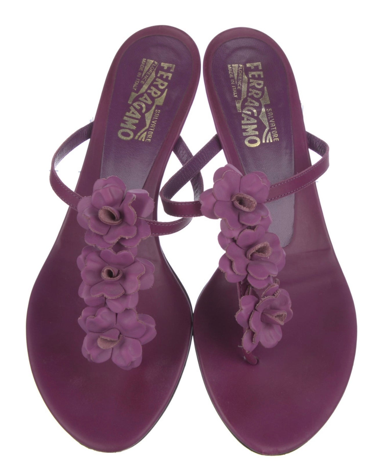 Salvatore Ferragamo T Strap Sandals
