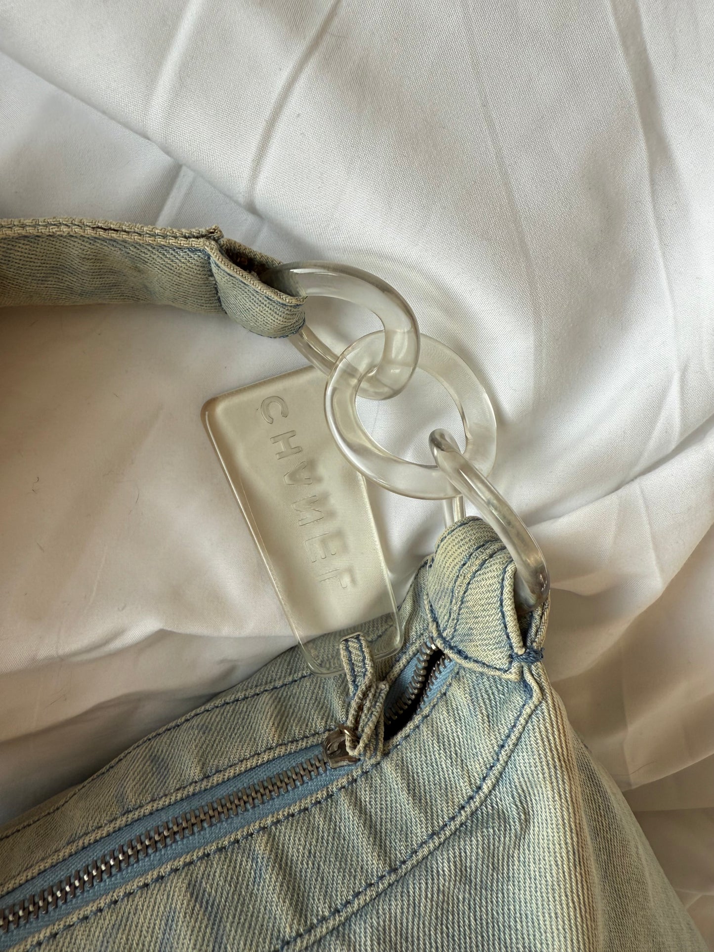 Chanel Denim CC Logo Handbag